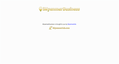 Desktop Screenshot of imyanmarbusiness.com